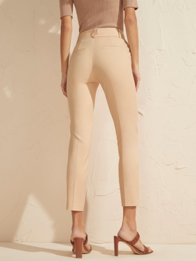 Guess Hollywood Chino Kadın Pantolon Beyaz | 71684EXLD