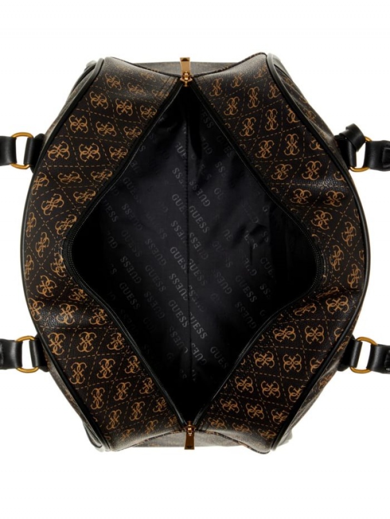 Guess Kasinta Dome Kadın Satchel Çanta Kahverengi | 35104DGCT