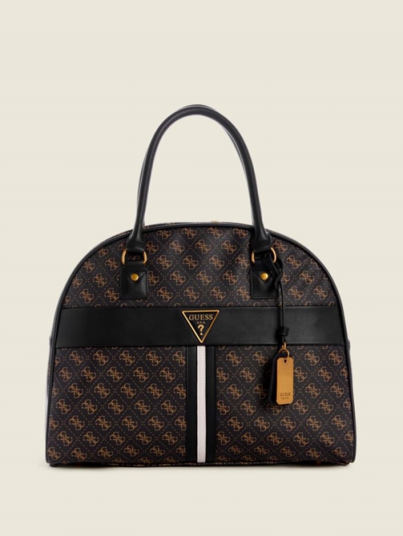 Guess Kasinta Dome Kadın Satchel Çanta Kahverengi | 35104DGCT