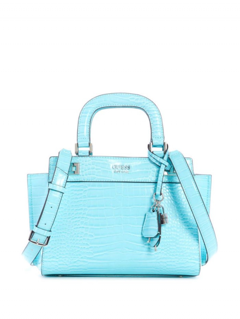 Guess Katey Girlfriend Kadın Satchel Çanta Açık Turkuaz | 39418ZELV