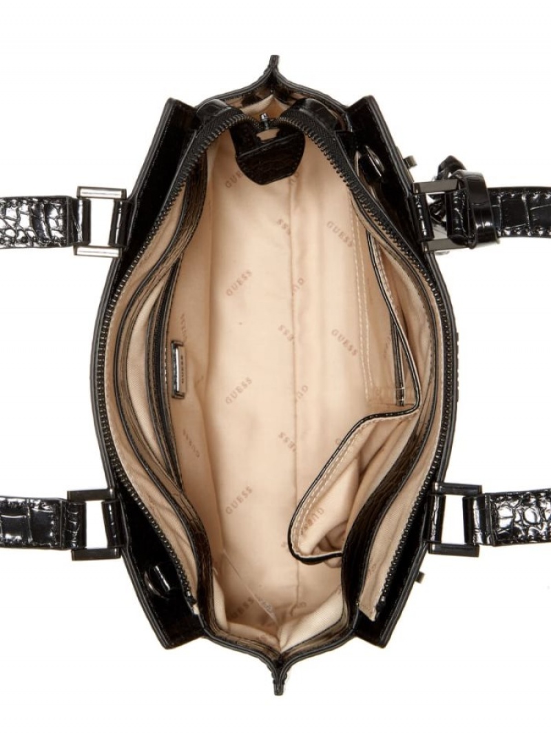 Guess Katey Girlfriend Kadın Satchel Çanta Siyah | 06147IOFU