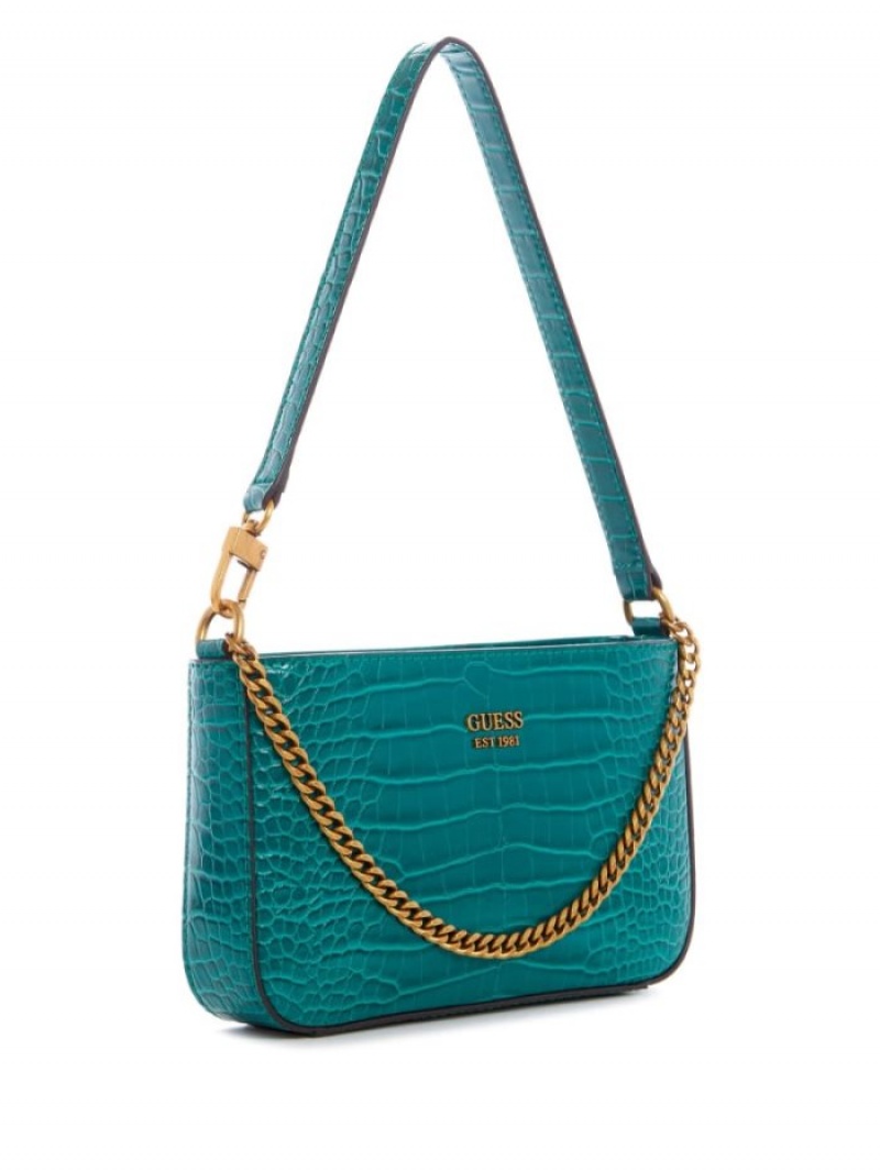 Guess Katey Kadın Omuz Çantası Yeşil | 57486QFMJ
