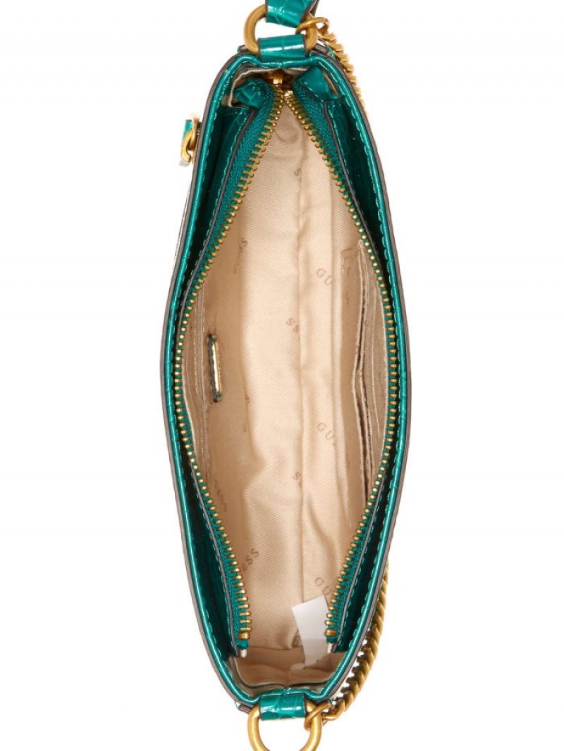 Guess Katey Kadın Omuz Çantası Yeşil | 57486QFMJ
