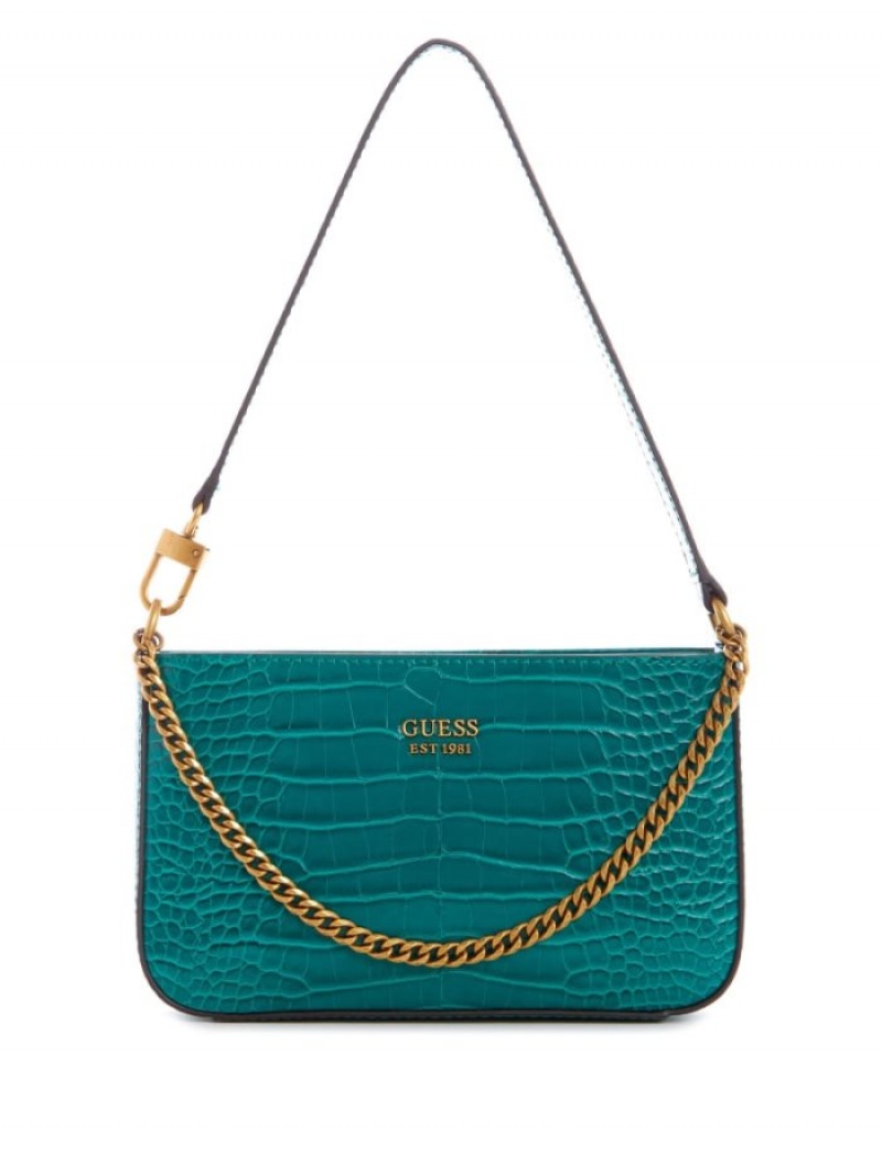 Guess Katey Kadın Omuz Çantası Yeşil | 57486QFMJ