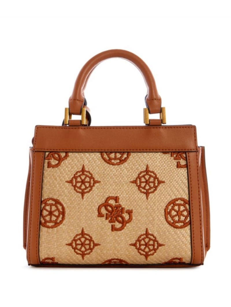 Guess Katey Kadın Satchel Çanta Kahverengi | 02793PNEA