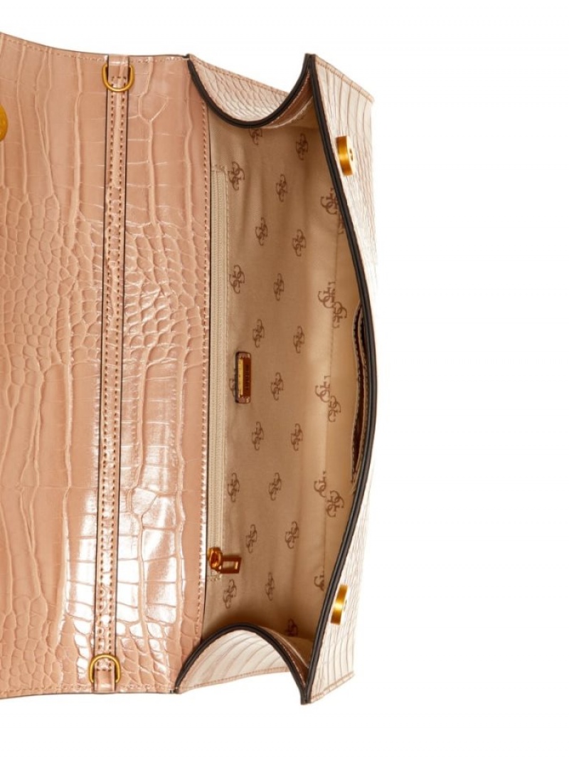 Guess Kyla Clutch Kadın Çapraz Askılı Çanta Kahverengi | 75634QVFK