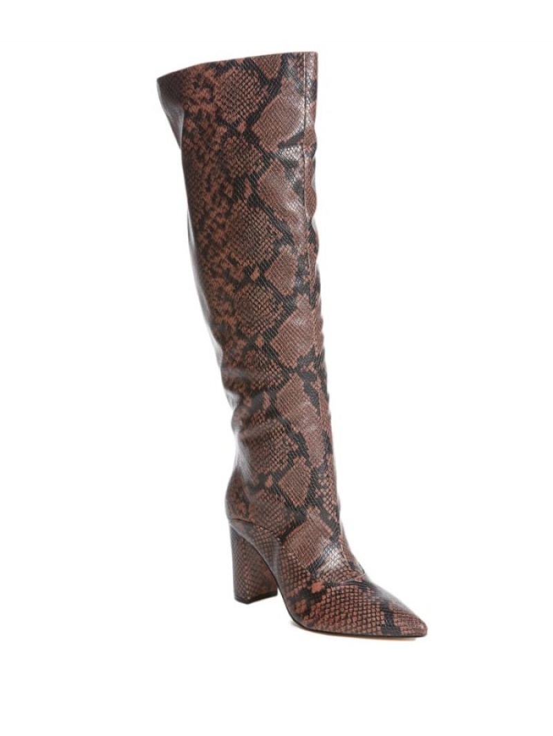 Guess Ladie Snake Kadın Bot Kahverengi | 28459ISAP