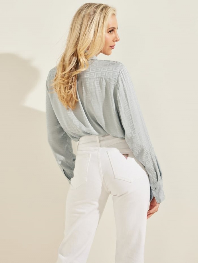 Guess Lola Logo Kadın Üstler Gri | 32598SOXG