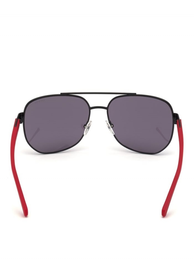Guess Marlon Navigator Erkek Güneş Gözlüğü Siyah | 63501XJQK