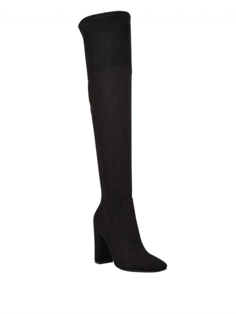 Guess Mireya Over-The-Knee Kadın Bot Siyah | 38710ENAZ