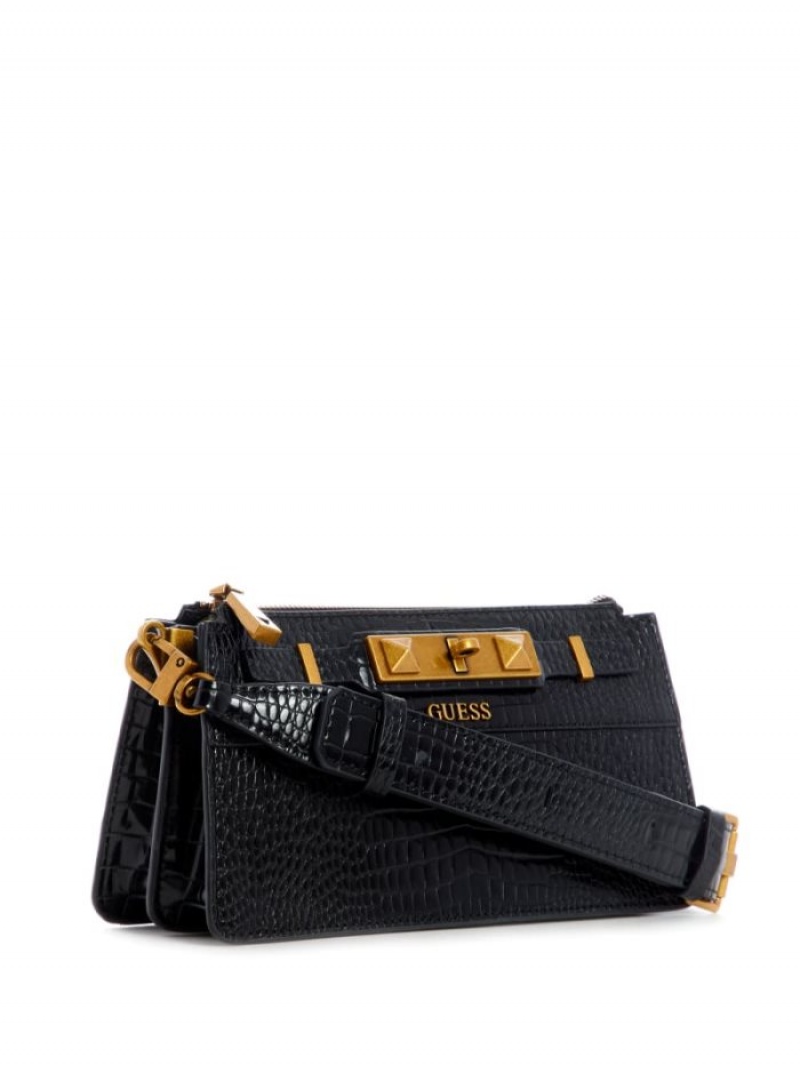Guess Raffie Kadın Çapraz Askılı Çanta Siyah | 02531SKFO