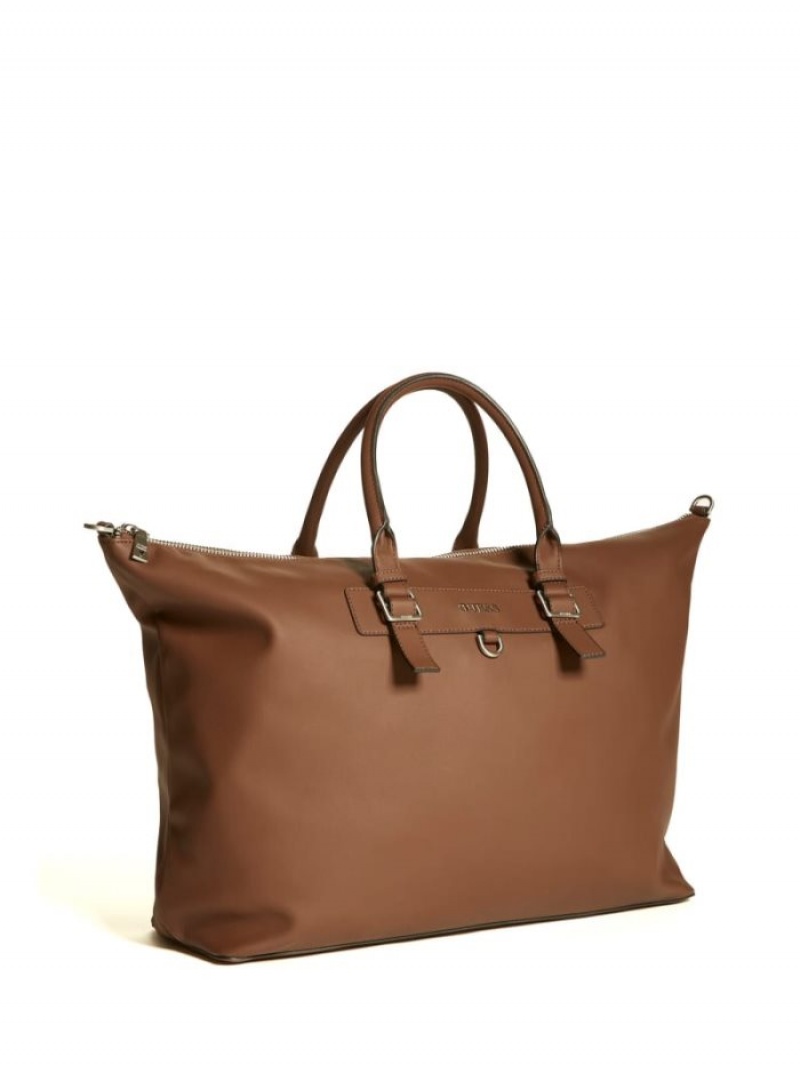 Guess Riviera Duffle Erkek Çanta Kahverengi | 28946ULKY