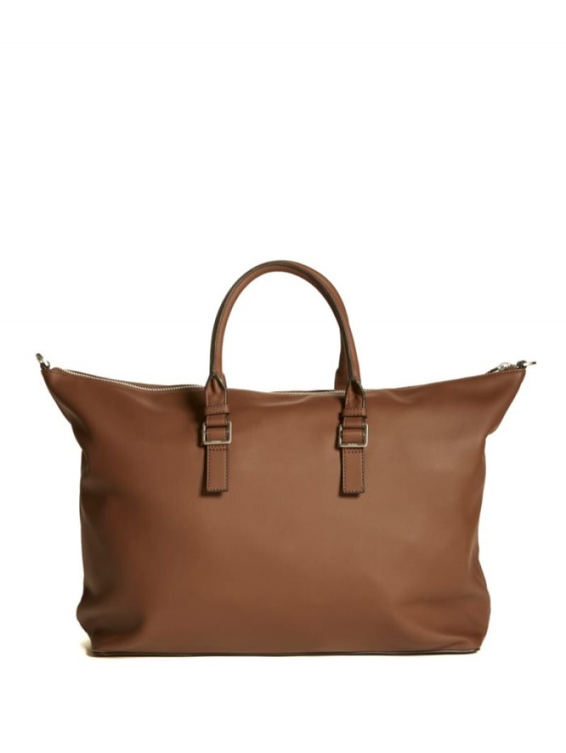 Guess Riviera Duffle Erkek Çanta Kahverengi | 28946ULKY