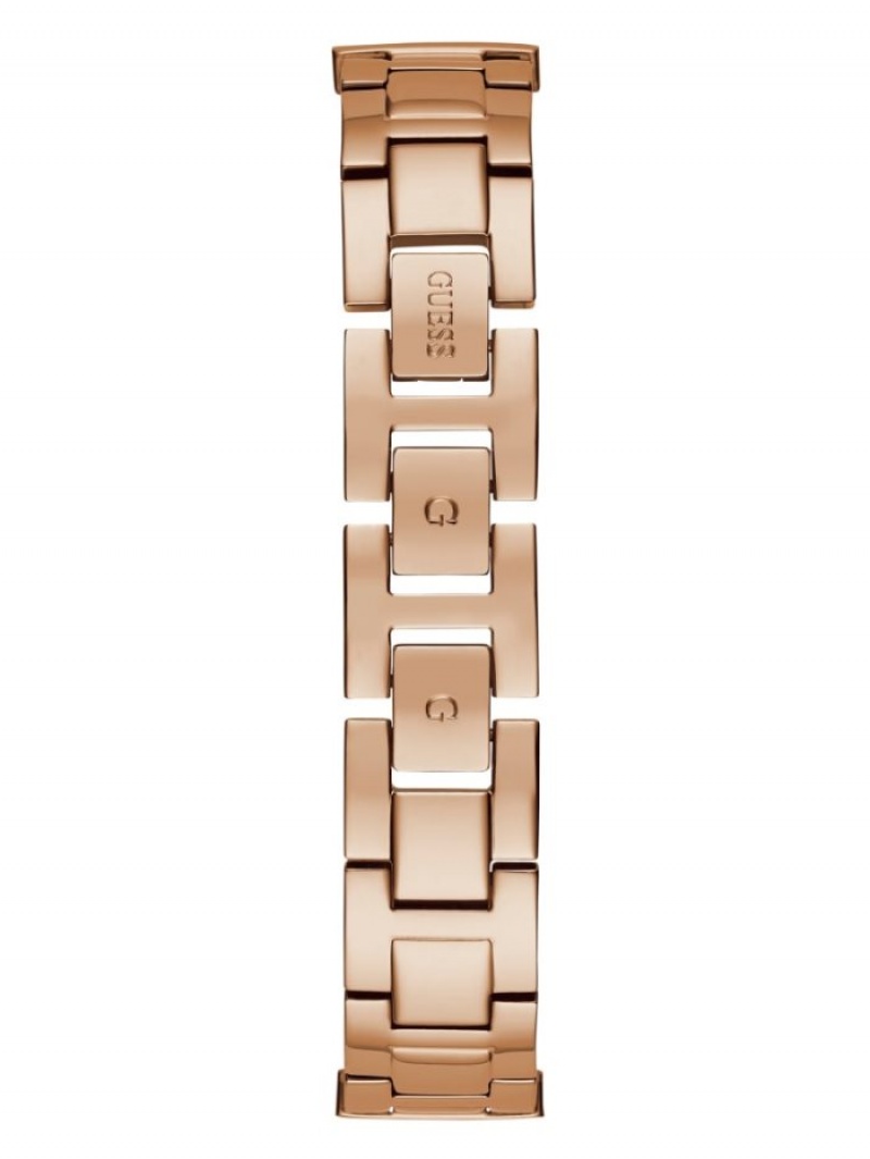 Guess Rose Gold-Tone and Rhinestone Analog Kadın Saat Renkli | 30412DKZF