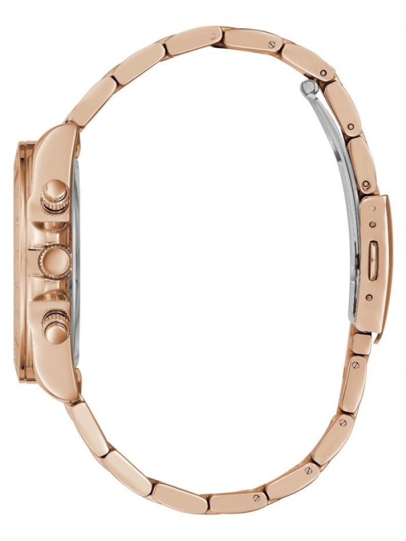 Guess Rose Gold-Tone Çok Işlevli Kadın Saat Pembe Altın | 96215BGOS