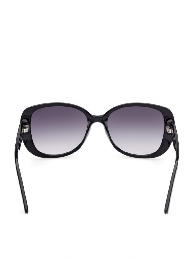 Guess Round-Square Kadın Güneş Gözlüğü Gümüş | 81972KEOF