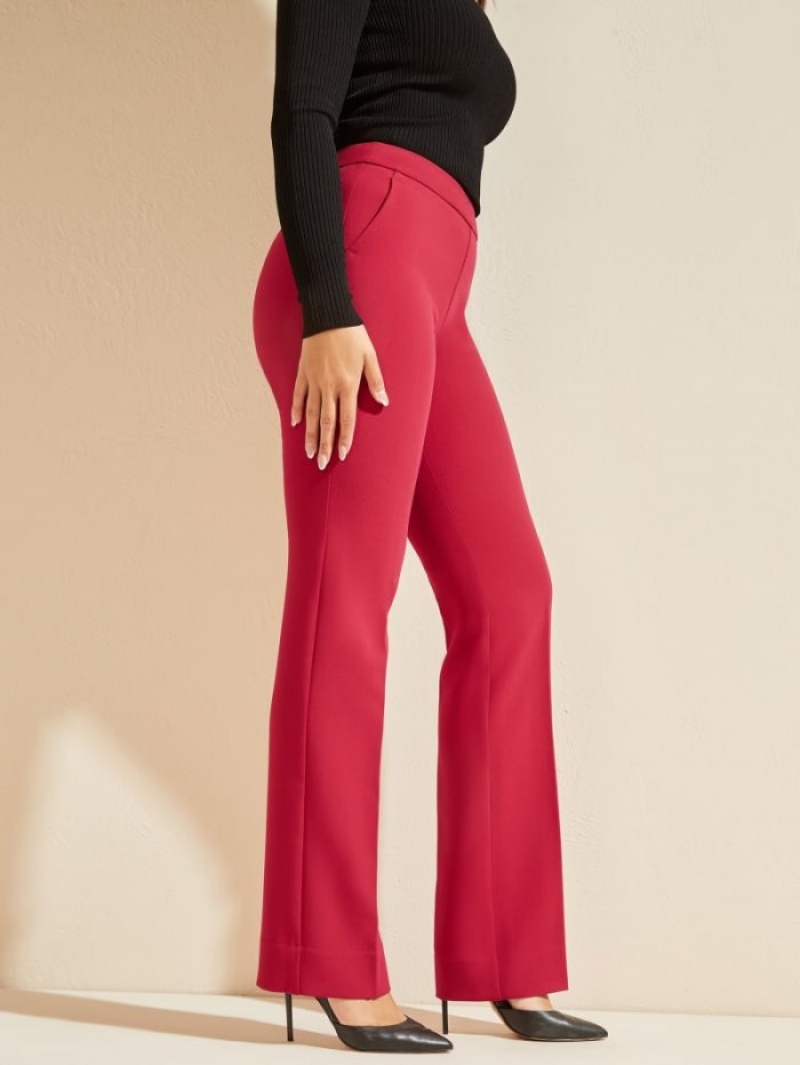 Guess Sally Kadın Pantolon Koyu Kırmızı | 95843CQZN
