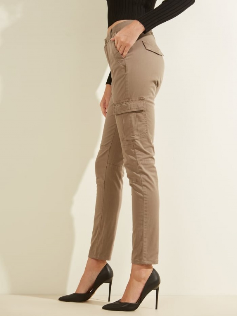 Guess Sexy Cargos Kadın Pantolon Yeşil | 85164SRHC