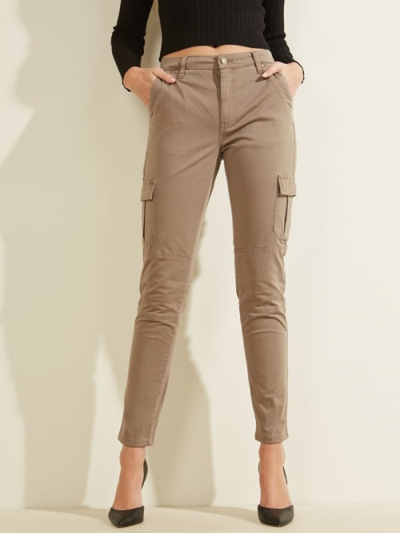 Guess Sexy Cargos Kadın Pantolon Yeşil | 85164SRHC