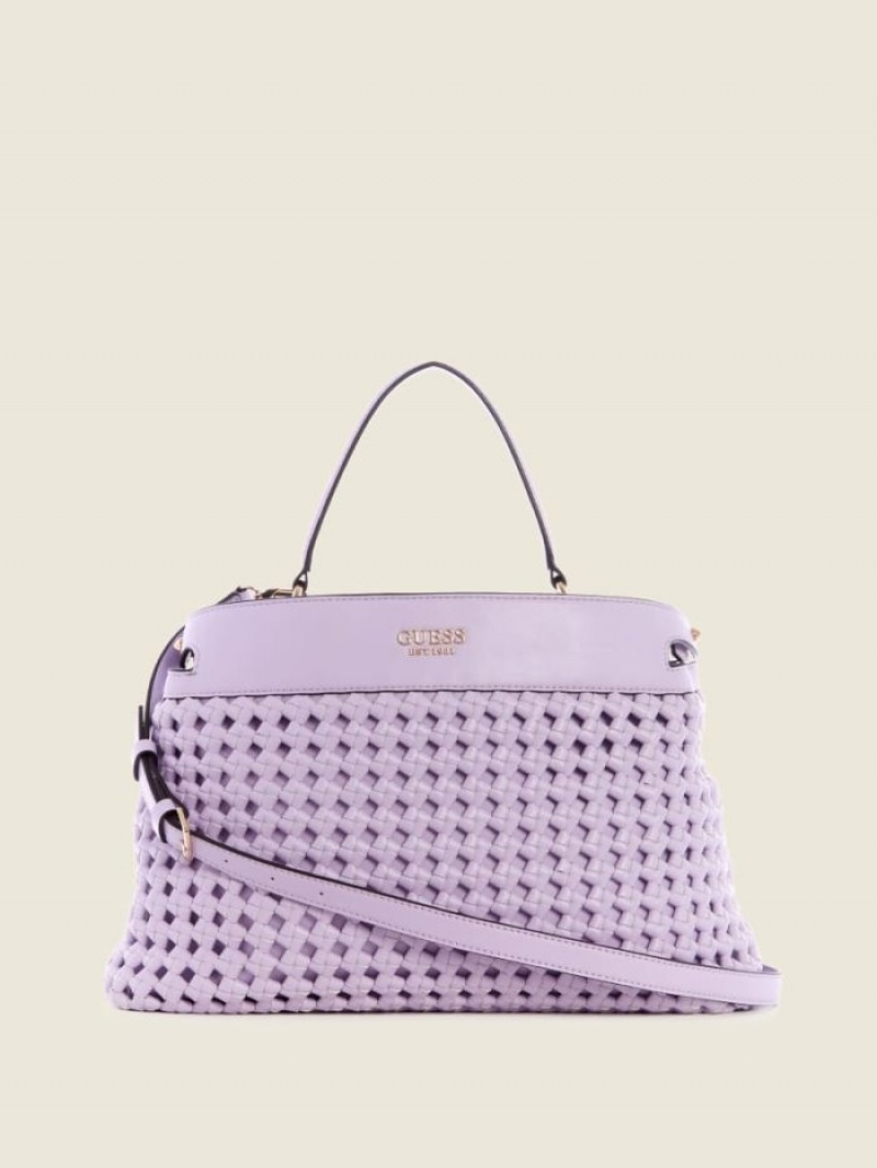 Guess Sicilia Kadın Satchel Çanta Mor | 74905DPYH