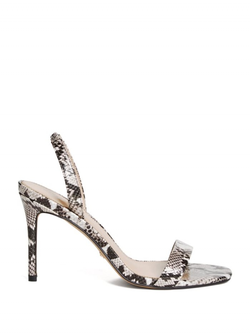 Guess Single Askılı Python Kadın Sandalet Renkli | 53286FZVT