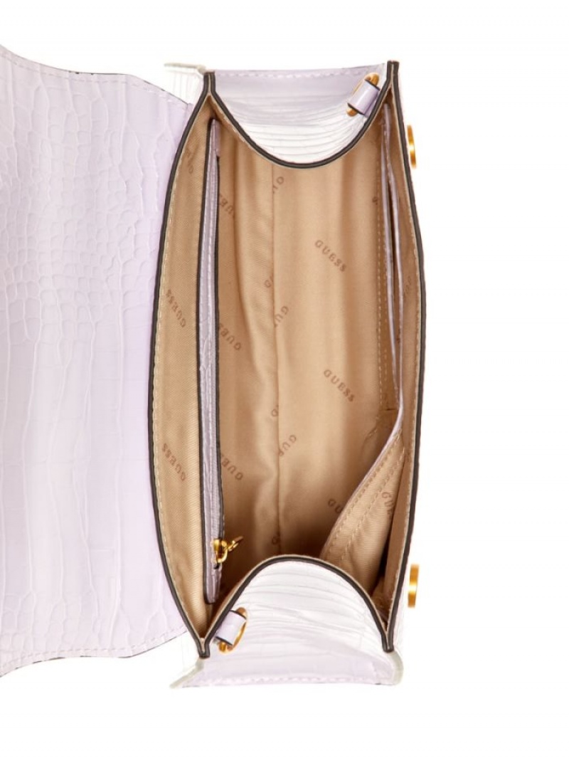 Guess Stephi-Handle Kadın Satchel Çanta Mor | 64850SELB