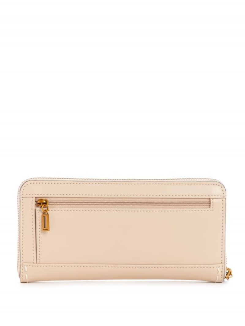 Guess Stephi Large Zip-Around Kadın Cüzdan Gri Kahverengi | 49108YEDT