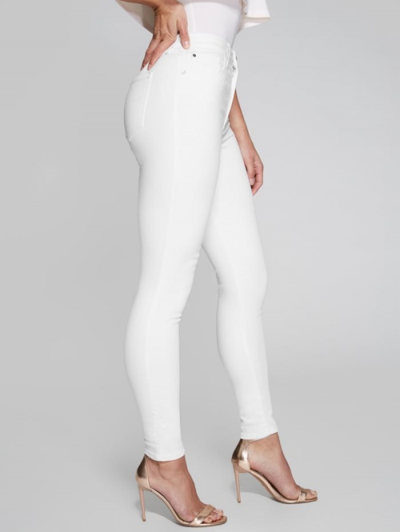 Guess Stiletto No. 97 Sıska Kadın Pantolon Beyaz | 92357OYTK