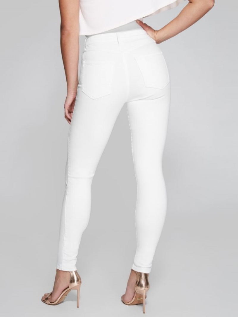 Guess Stiletto No. 97 Sıska Kadın Pantolon Beyaz | 92357OYTK