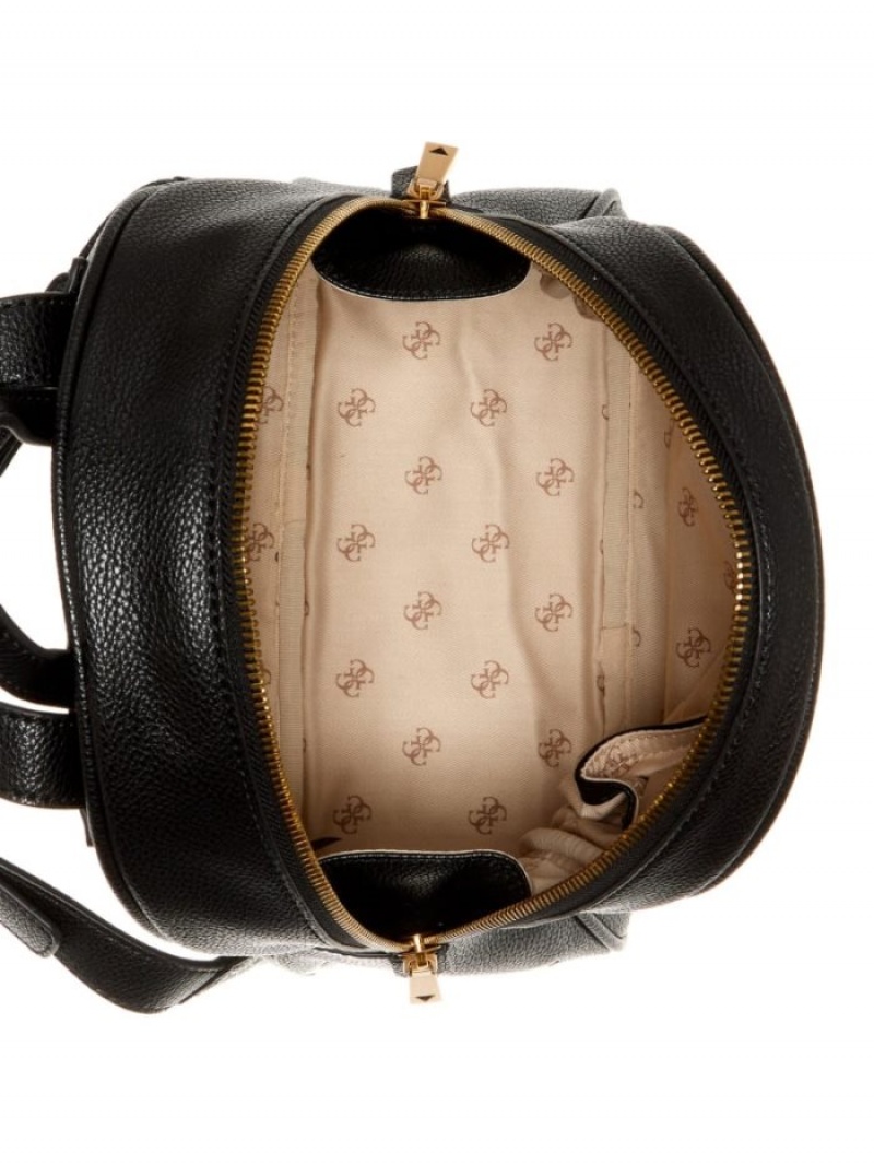 Guess Vikky Logo Kadın Sırt Çantaları Siyah | 67140BUDN