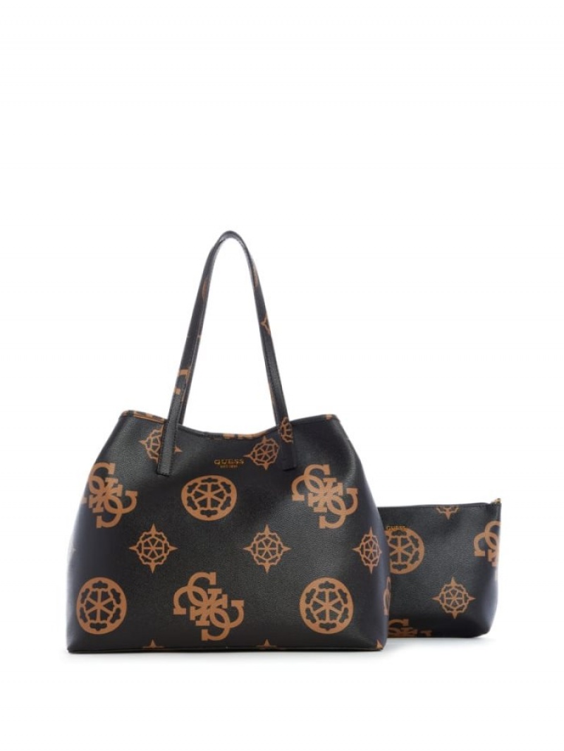 Guess Vikky Logo Large Kadın Tote Çanta Renkli | 29140IUBX