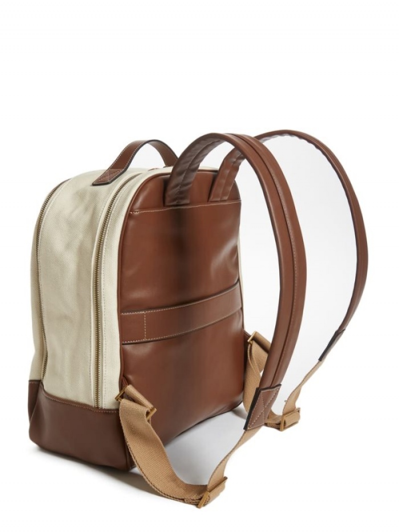 Guess Wanderluxe Kadın Sırt Çantaları Bej Rengi | 19420CSYU