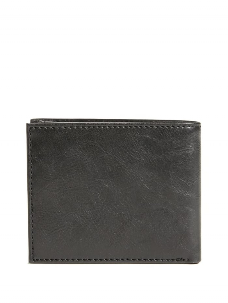 Guess West Passport Case Erkek Çanta Siyah | 25986NYUE