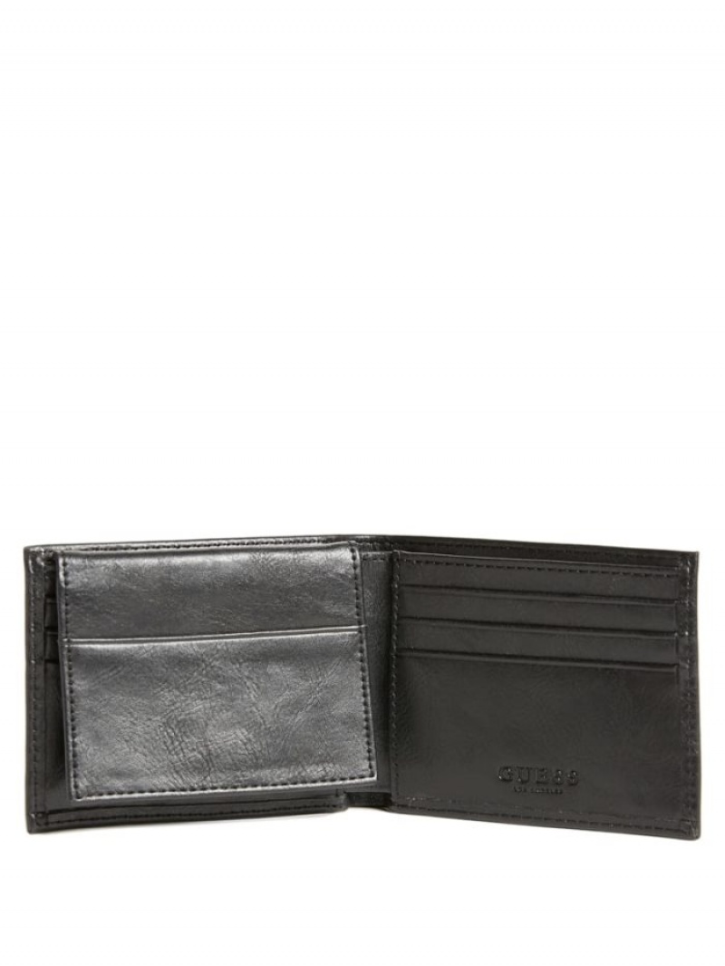 Guess West Passport Case Erkek Çanta Siyah | 25986NYUE