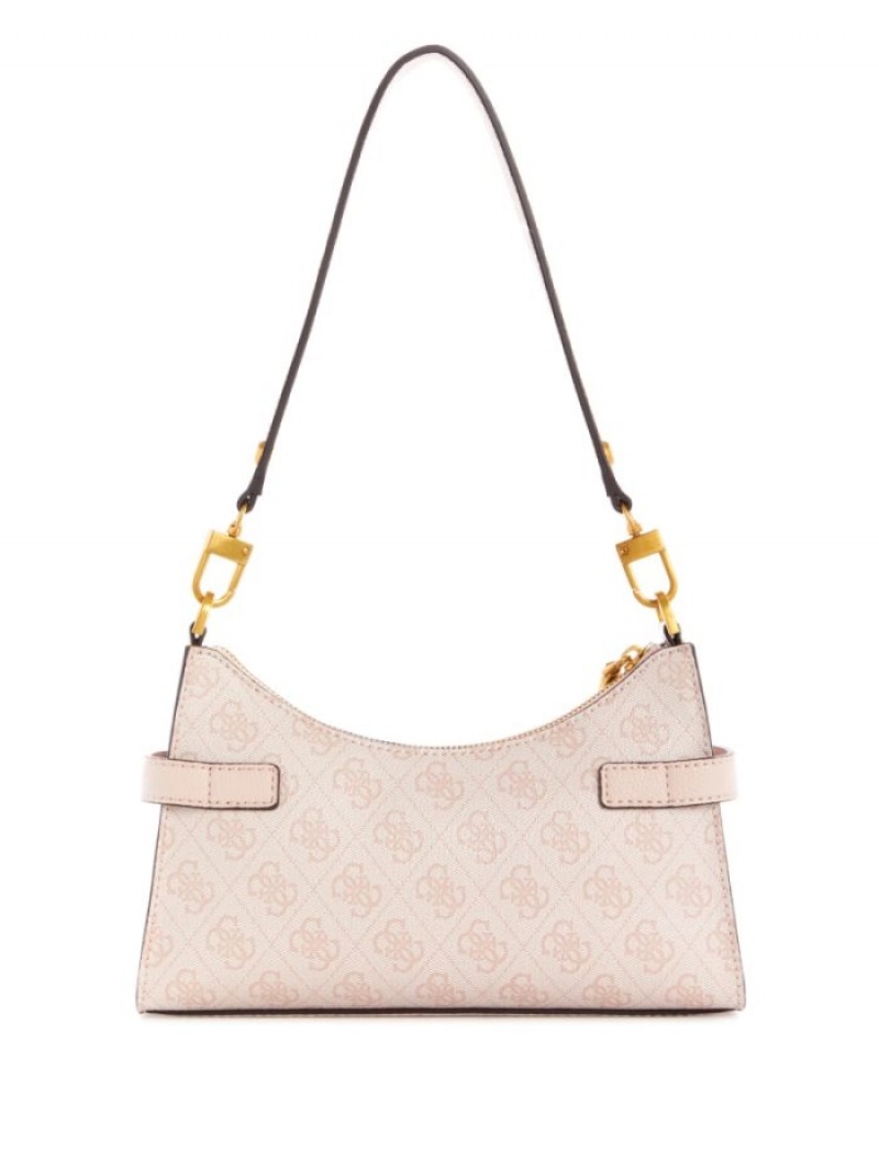 Guess Zadie Logo Kadın Omuz Çantası Pembe | 02679ABWO
